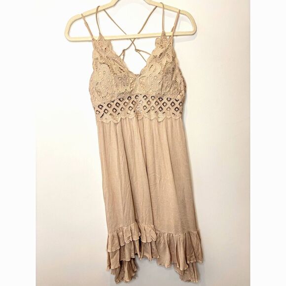 HYFVE Lace Boho Ruffle Romantic Fairy Dress Junior Large Adult XS NEW w/tag N74 - Picture 1 of 15